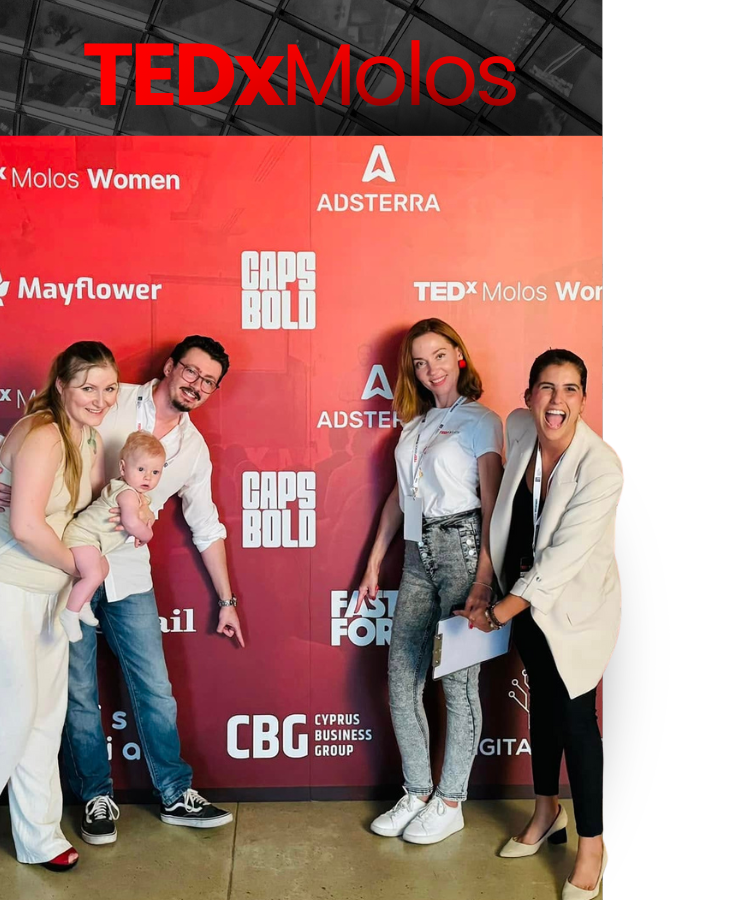 CBG at TEDx with Magazine Annual Printed Cyprus Business Group